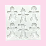 Gingerbread Family Silicone Mold