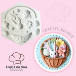 Easter basket silicone mold + animals