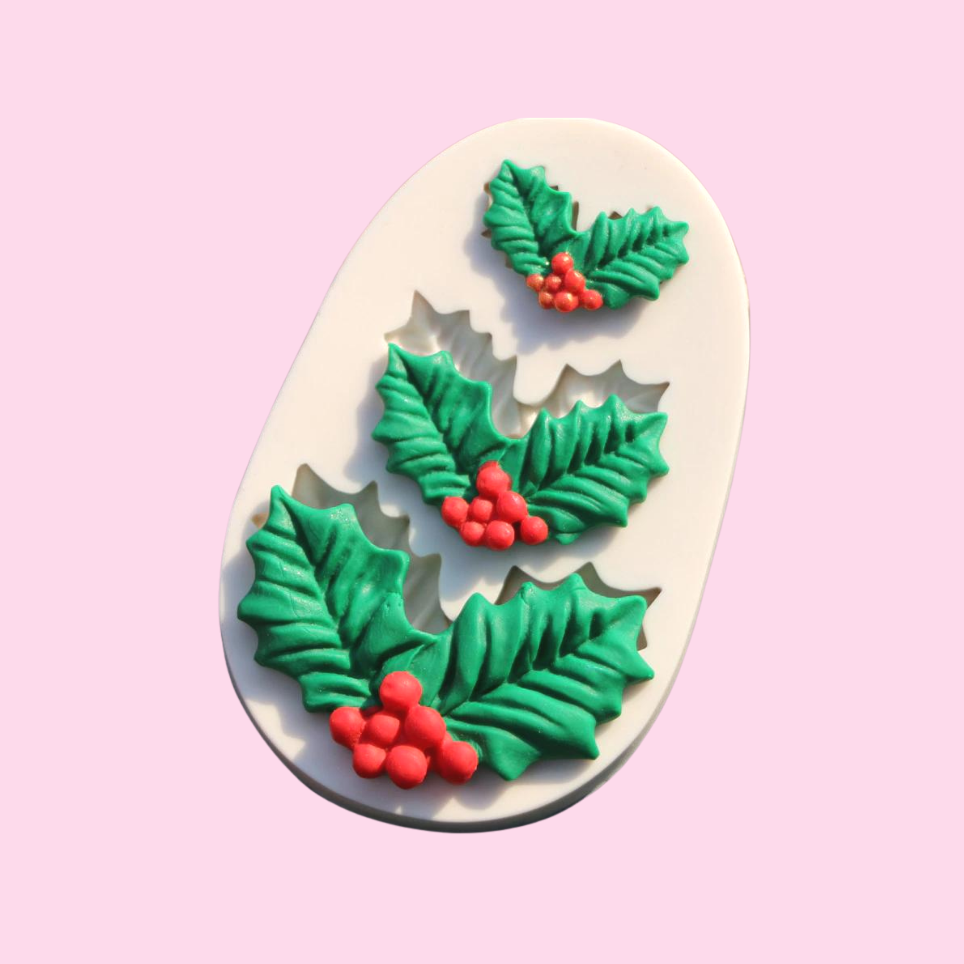 1.7 Christmas Holly Silicone Mold, Food Safe Silicone Rubber Mould fo –  The Crafts and Glitter Shop