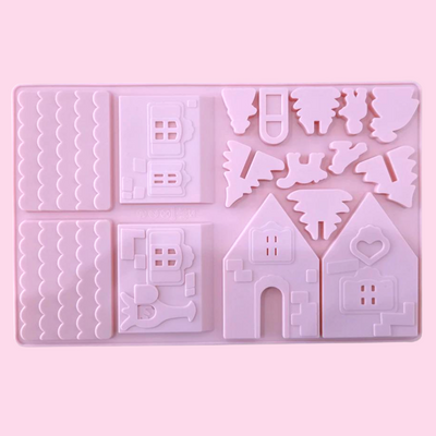 Chocolate Christmas house mold