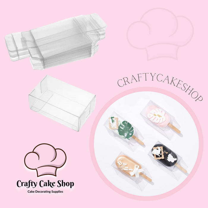 Clear Cakesicle Boxes