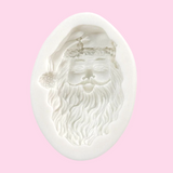 Santa Claus detailed face silicone mold