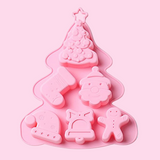 Large Christmas Tree Variety silicone mold