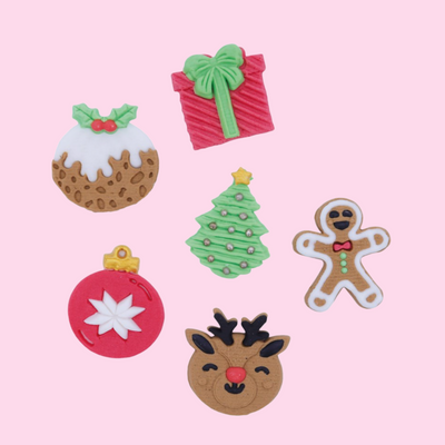 PME Christmas edible cupcake topper set