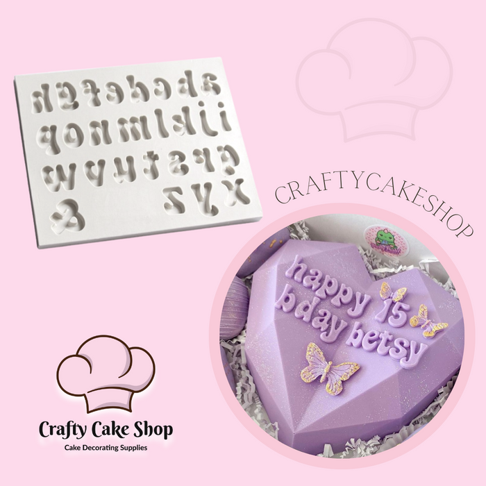 Lower Case Groovy Letters – Crafty Cake Shop