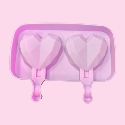 Geo Heart Cakesicle Mold