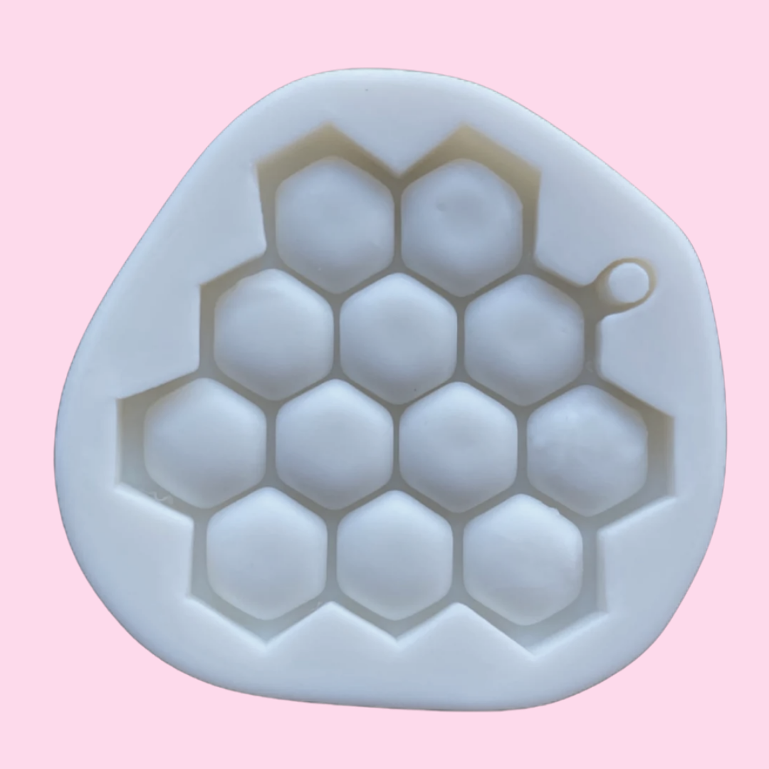 Silicone Honeycomb Mold, Silicone Pendant Mold, Silicone Mold Honey