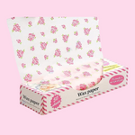 Rose printed wax paper - 10 ct