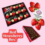 Red Strawberry Box W/ Lid