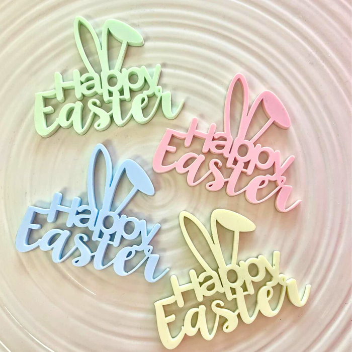 Happy Easter Bunny Ears Charms