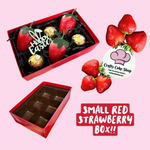 Small Red Strawberry Box W/Lid