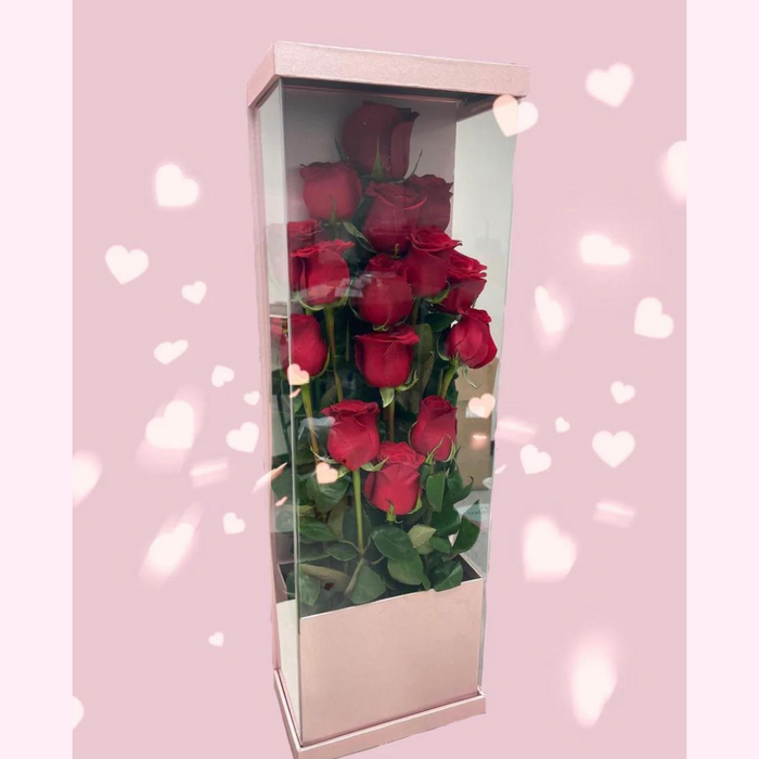 Acrylic Long Stem Rose box – Crafty Cake Shop