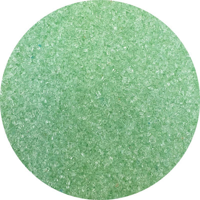 Soft green sanding sugar