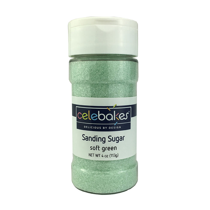 Soft green sanding sugar