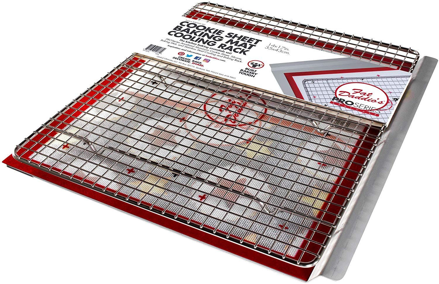 Aluminum Baking Sheet with Stainless Steel Cooling Rack Set | KPKitchen