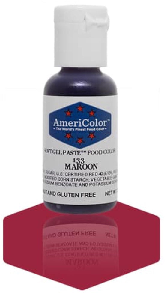 133-Maroon AmeriColor Softgel Paste Food Color