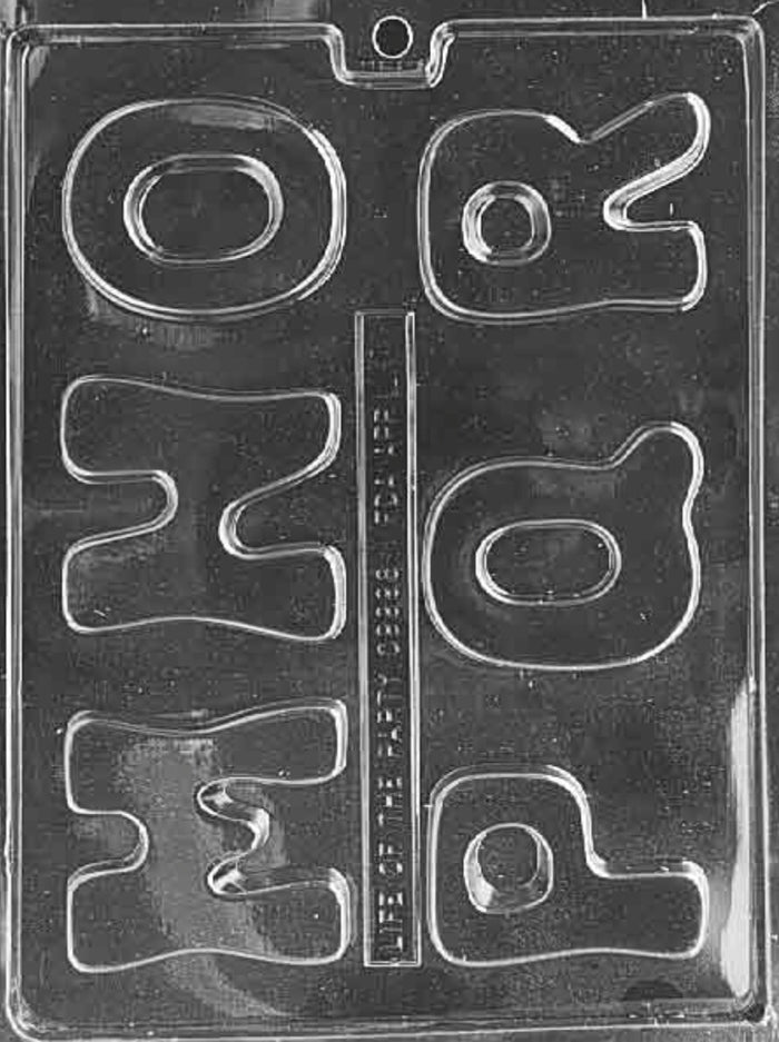 Letters “M-R” Chocolate Mold