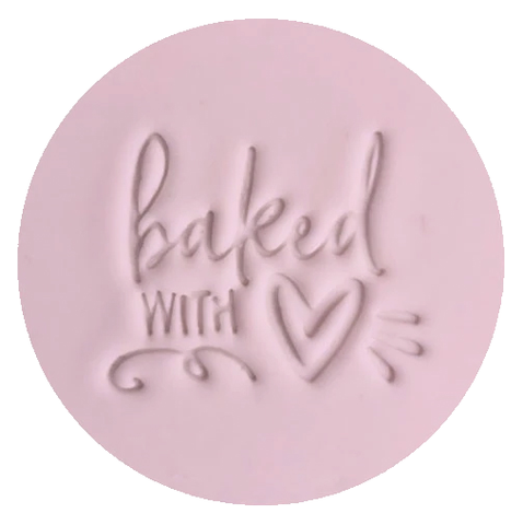 Baked with love embosser
