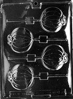 Plain Pumpkin Lollipop- chocolate mold