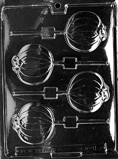 Plain Pumpkin Lollipop- chocolate mold