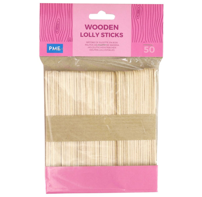 PME Wooden Lolly Sticks