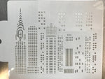 City Skyline Cake Stencil