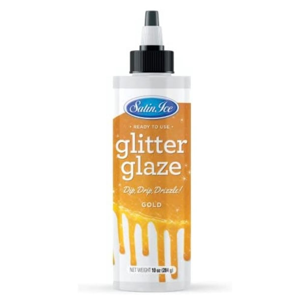 Satin Ice Glitter Glaze- Gold