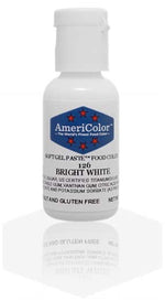 126-Bright White AmeriColor Softgel Paste Food Color