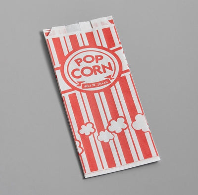 Carnival King 3 1/2" x 2 1/4" x 8" 1 oz. Popcorn Bag - 25 pack