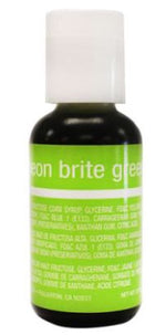 Neon Brite Green Chefmaster Liqua gel Food Coloring