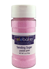 Pastel pink sanding sugar