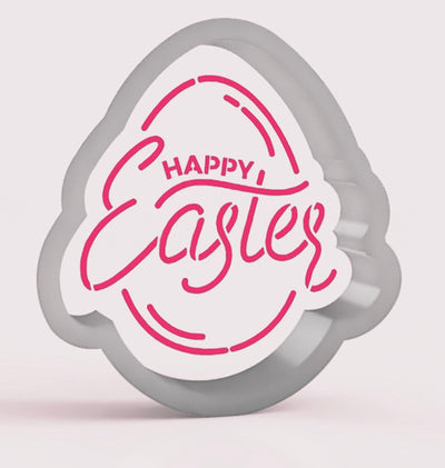 Easter Egg: Happy Easter Cookie Cutter