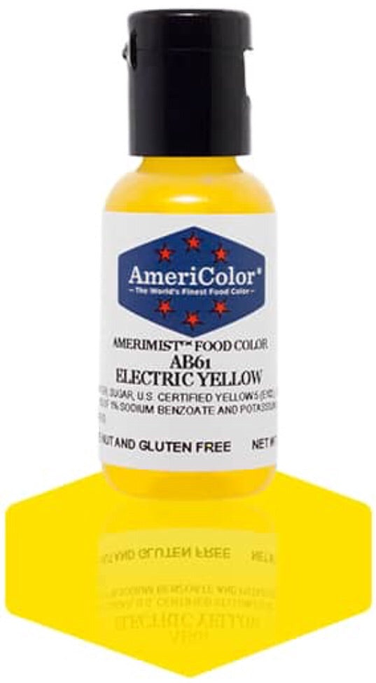 AB61-Electric Yellow Americolor Amerimist Food Color