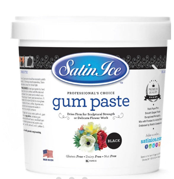 Satin Ice 2lb Black Gum Paste