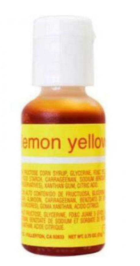 Lemon yellow- chefmaster liqua-gel food color