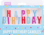 PME happy birthday candle set