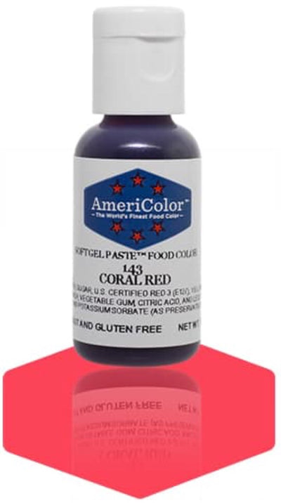 143-Coral Red Americolor Softgel Food Color