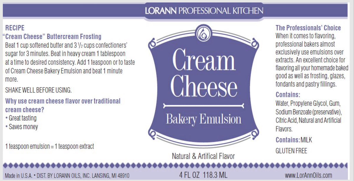 LorAnn Oils 4 fl. oz. All-Natural Lemon Bakery Emulsion