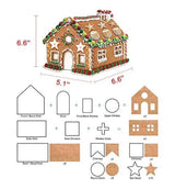 3D Gingerbread House Cookie Cutter Set