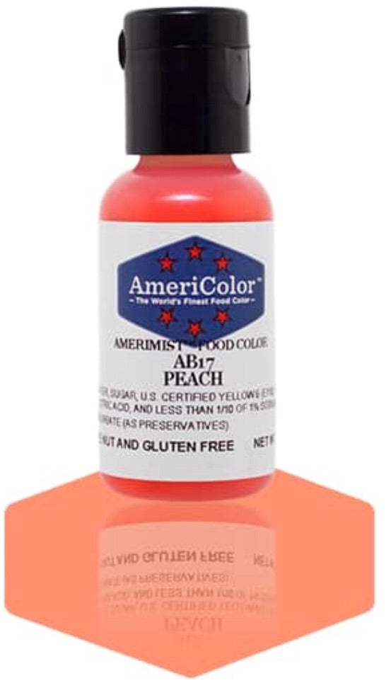 AB17-Peach Americolor Amerimist Food Color