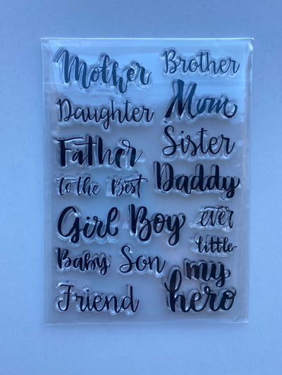 Family Sentiment Stamp Set