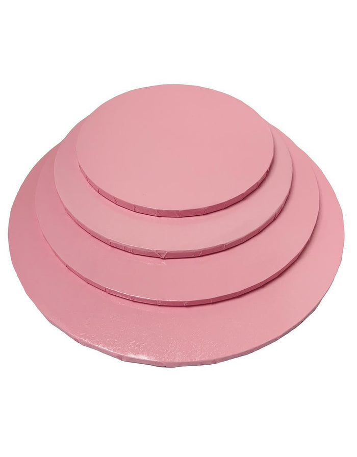 8in Pink Cake Drum - Round