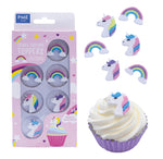 PME unicorn edible cupcake topper set