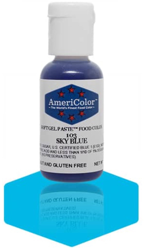 103-Sky Blue AmeriColor Softgel Paste Food Color