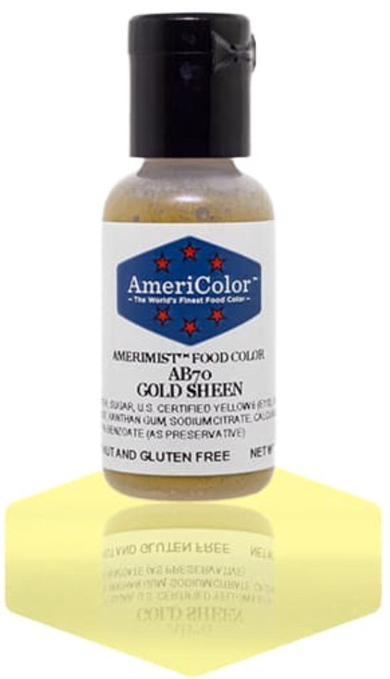 Americolor AmeriMist Airbrush Color .65 Ounce, Gold Metallic Sheen