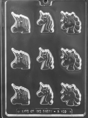 Small Unicorn Faces Chocolate Mold