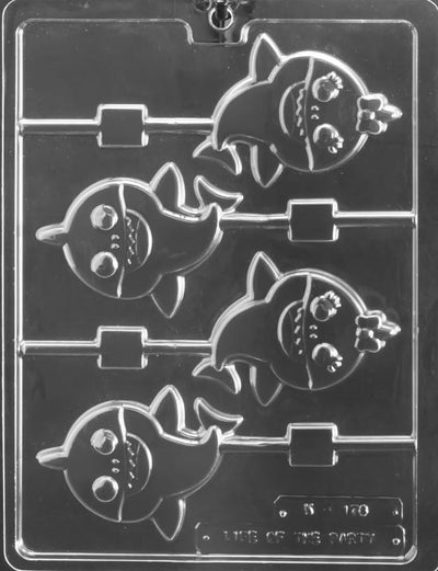 Baby Shark Lollipop Chocolate Mold