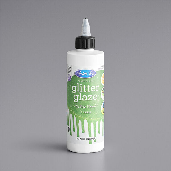 Satin Ice Glitter Glaze- Green