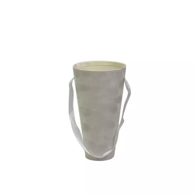 White Velvet Flower Vase