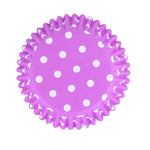 Purple Polka Dot Cupcake Liners